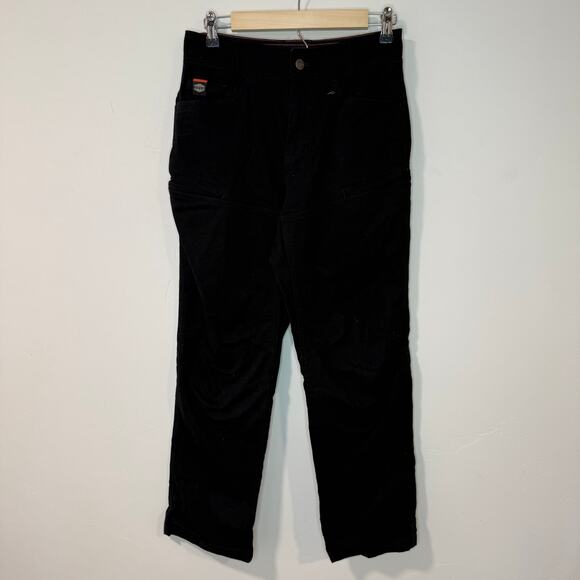BRUNT Mens Workwear Pants 28 x 30 Black Utility Cargo Cotton Stretch Articulated - Picture 1 of 9